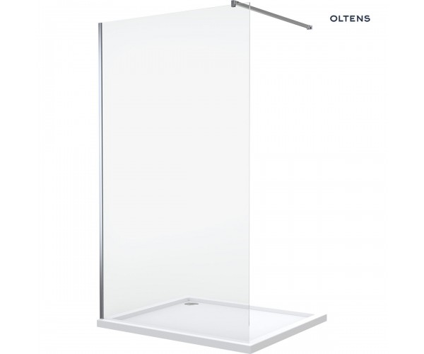 Oltens Vida Walk-in ścianka prysznicowa 80 cm szkło przezroczyste 22001100