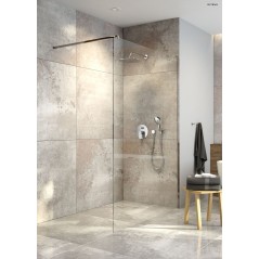 Oltens Vida Walk-in ścianka prysznicowa 80 cm szkło przezroczyste 22001100