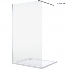 Oltens Vida Walk-in ścianka prysznicowa 100 cm chrom/szkło przezroczyste 22003100