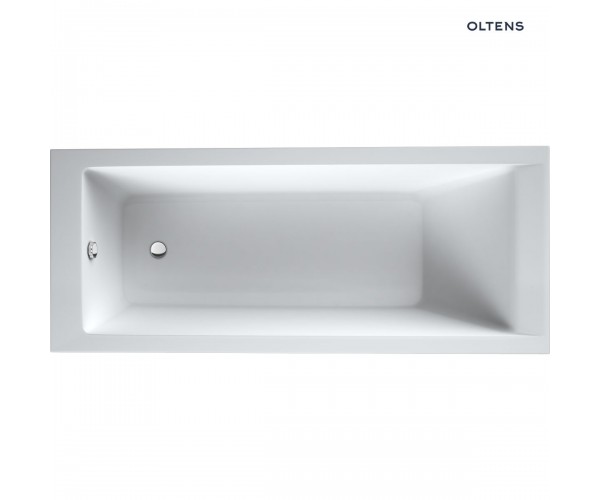 Oltens Langfoss wanna prostokątna 150x70 cm akrylowa biały połysk 10002000