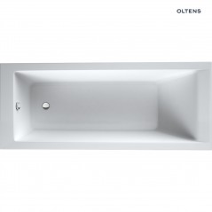Oltens Langfoss wanna prostokątna 160x70 cm akrylowa biały połysk 10003000