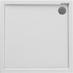 Oltens Superior brodzik 90x90 cm kwadratowy akrylowy biały 17001000