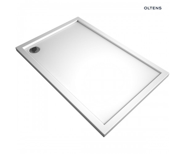 Oltens Superior brodzik 100x80 cm prostokątny akrylowy biały 15002000