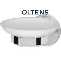 Oltens Gulfoss mydelniczka z uchwytem biała ceramika/chrom 84101000