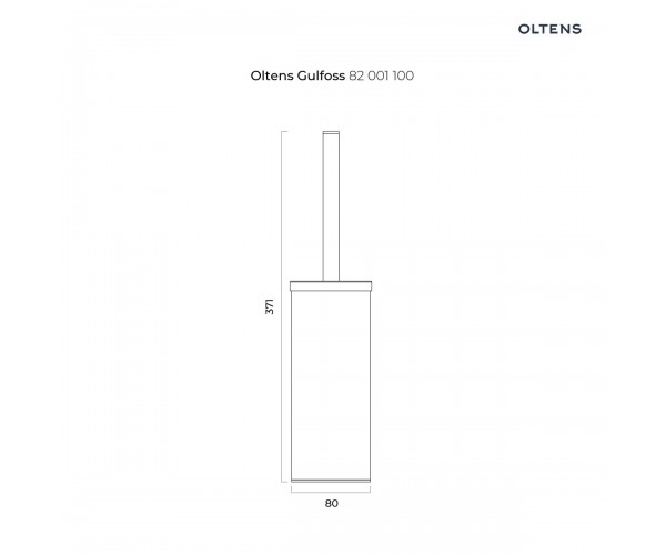 Oltens Gulfoss szczotka toaletowa stojąca chrom 82001100