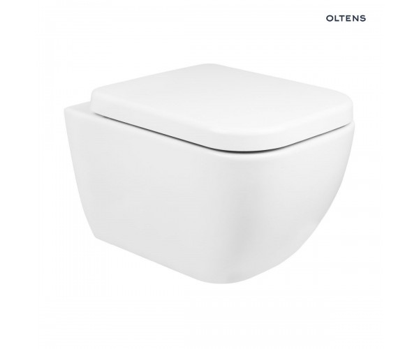 Oltens Vernal miska WC wisząca PureRim z powłoką SmartClean biała 42502000