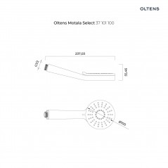 Oltens Motala Select słuchawka prysznicowa chrom 37101100