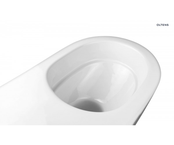 Zestaw Oltens Jog miska WC wisząca PureRim z powłoką SmartClean z deską wolnoopadającą 42504000