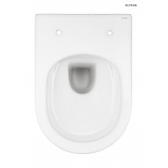 Zestaw Oltens Jog miska WC wisząca PureRim z powłoką SmartClean z deską wolnoopadającą Slim 42505000