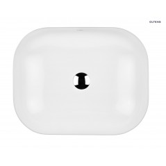 Oltens Josen umywalka 50x39,5 cm nablatowa z powłoką SmartClean biała 40805000