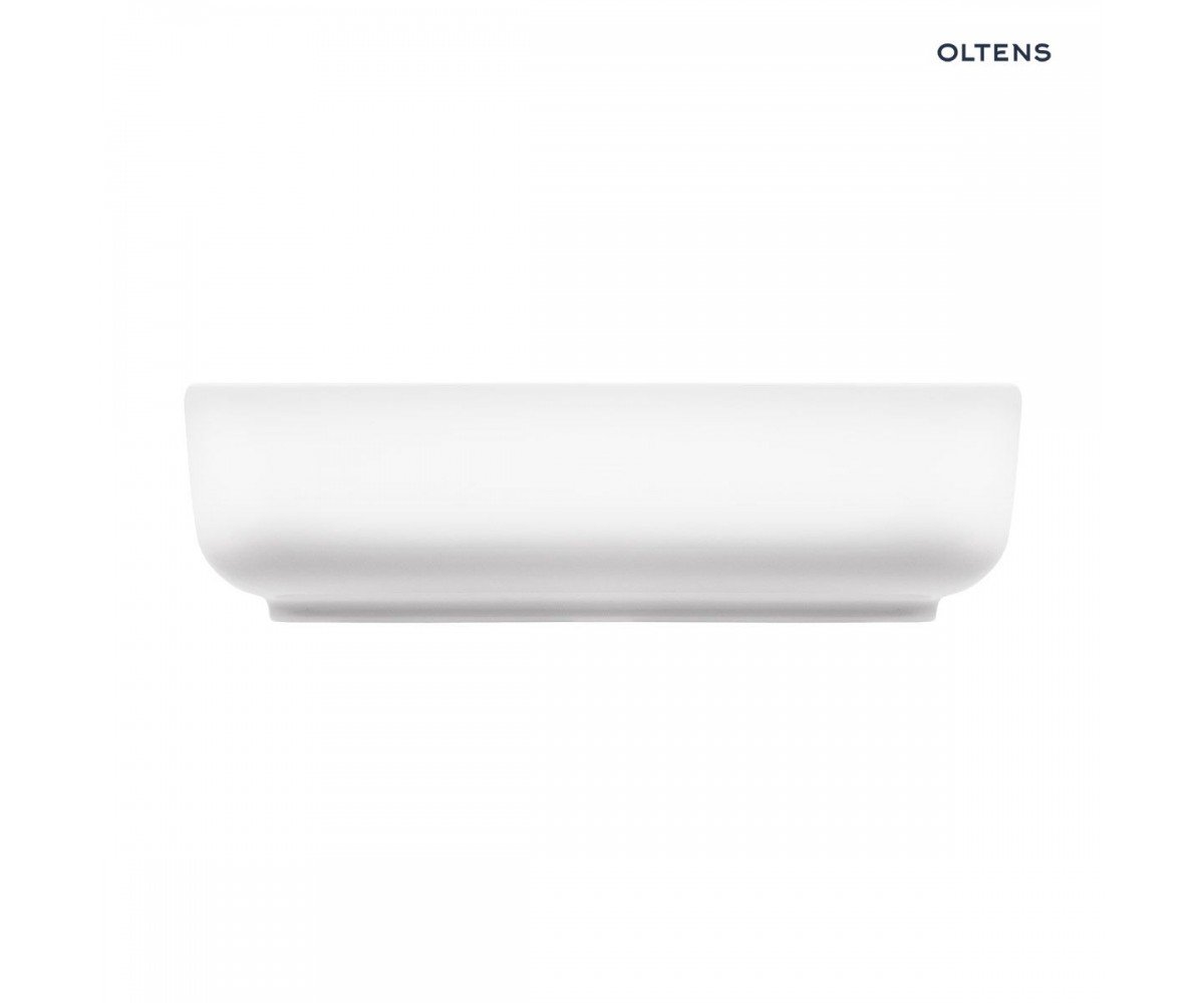 Oltens Hadsel umywalka 50x40 cm nablatowa z powłoką SmartClean biała 40808000