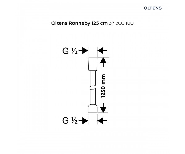 Oltens Driva EasyClick Gide zestaw prysznicowy chrom/biały 36007110