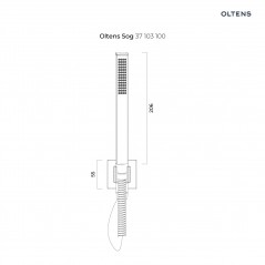 Oltens Sog Alling 60 zestaw prysznicowy chrom 36003100