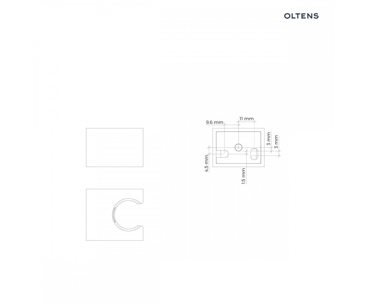 Oltens Rhine Gide (S) zestaw bidetowy chrom 36016100