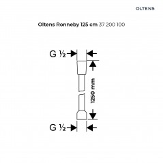 Oltens Rhine Gide (S) zestaw bidetowy chrom 36016100