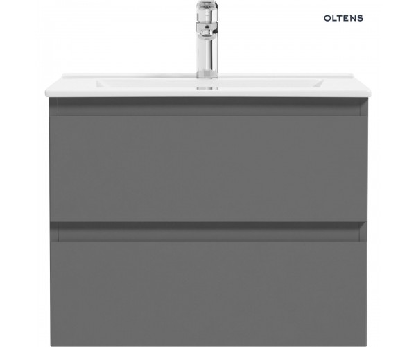 Oltens Vernal umywalka z szafką 60 cm grafit mat 68000400