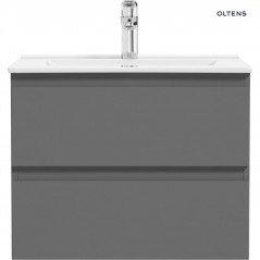 Oltens Vernal umywalka z szafką 60 cm grafit mat 68000400