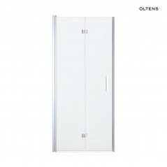Oltens Trana kabina prysznicowa 80x80 cm kwadratowa drzwi ze ścianką chrom/szkło przezroczyste 20003100
