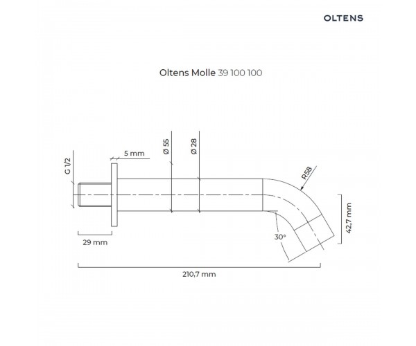 Zestaw Oltens Molle zestaw wannowo-prysznicowy podtynkowy chrom 36602100