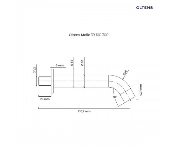 Zestaw Oltens Molle zestaw wannowo-prysznicowy podtynkowy czarny mat 36602300
