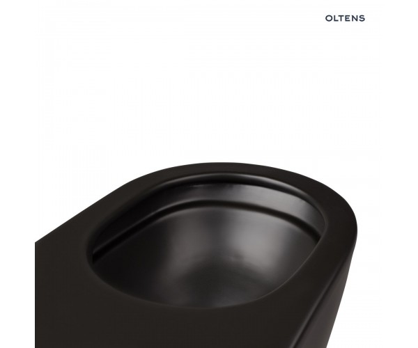 Oltens Hamnes miska WC wisząca PureRim czarny mat 42013300