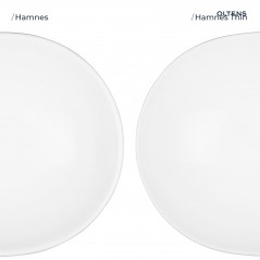 Oltens Hamnes Thin umywalka 80x40 cm nablatowa owalna z powłoką SmartClean biała 41815000