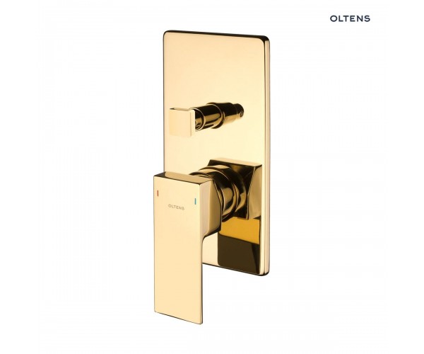 Zestaw Oltens Gota zestaw wannowo-prysznicowy podtynkowy złoty połysk 36605800