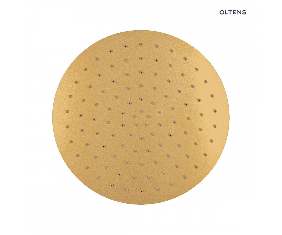 Oltens Vindel deszczownica 30 cm okrągła złoto szczotkowane 37000810