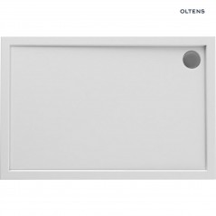 Oltens Superior brodzik 100x90 cm prostokątny akrylowy biały 15005000