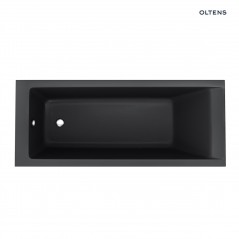 Oltens Langfoss wanna prostokątna 160x70 akrylowa czarny mat 10003300