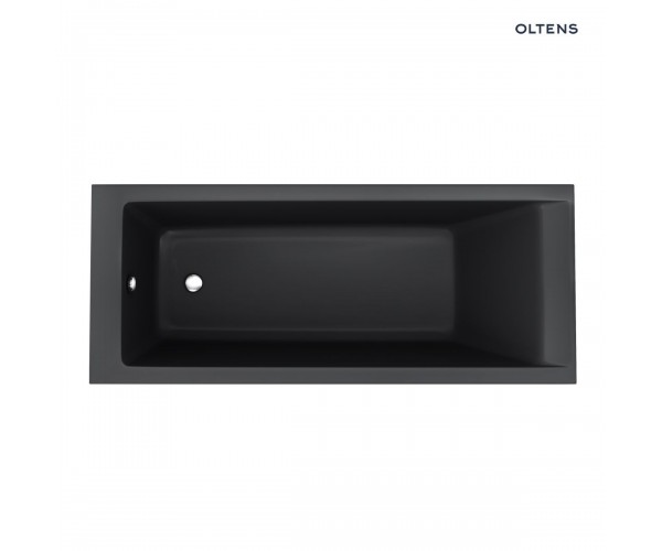 Oltens Langfoss wanna prostokątna 170x70 akrylowa czarny mat 10004300