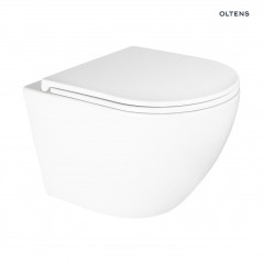 Oltens Hamnes Kort miska WC wisząca PureRim biała 42019000