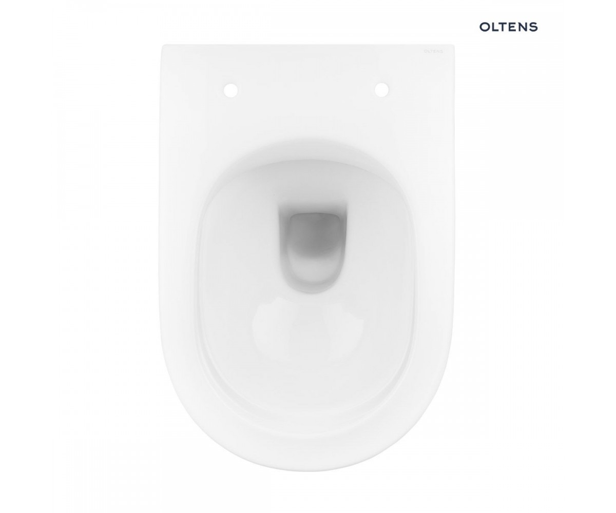 Oltens Hamnes Kort miska WC wisząca PureRim z powłoką SmartClean biała 42519000