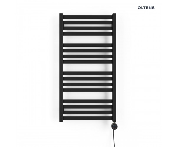 Oltens Vanlig (e) grzejnik łazienkowy 96x50 cm elektryczny czarny mat 55107300