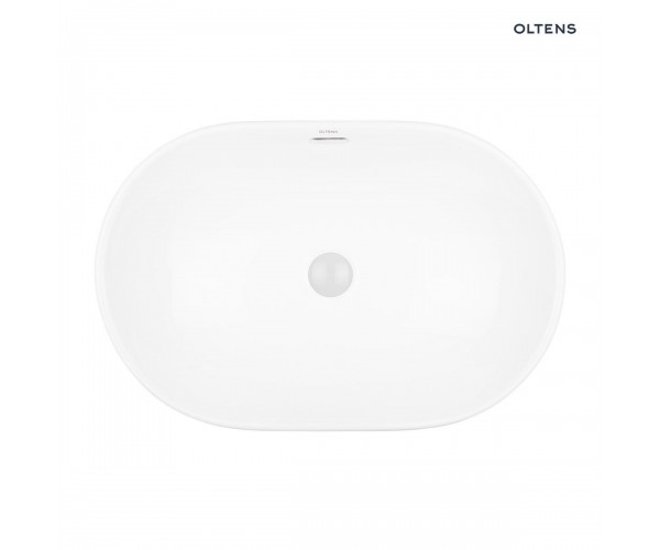Oltens Tive umywalka 61x40 cm wpuszczana owalna biała 40323000