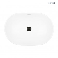 Oltens Tive umywalka 61x40 cm wpuszczana owalna biała 40323000