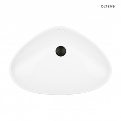 Oltens Vala umywalka 59x39 cm nablatowa owalna biała 40325000