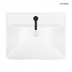 Oltens Kolma umywalka 61x47,5 cm wpuszczana prostokątna z powłoką SmartClean biała 41708000