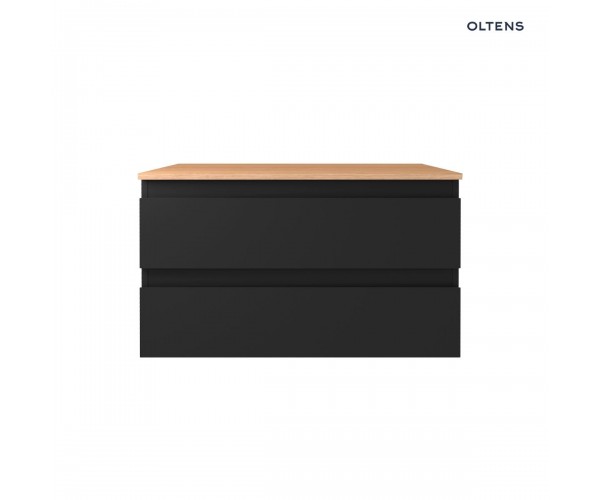 Oltens Vernal szafka 80 cm podumywalkowa wisząca czarny mat 60001300