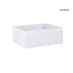 Oltens Vernal szafka 60 cm podumywalkowa wisząca biały połysk 60009000