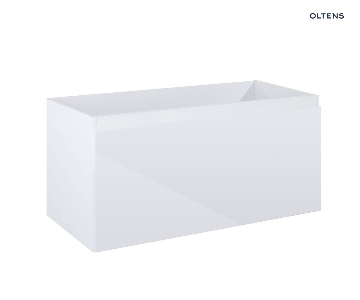 Oltens Vernal szafka 100 cm podumywalkowa wisząca biały połysk 60015000