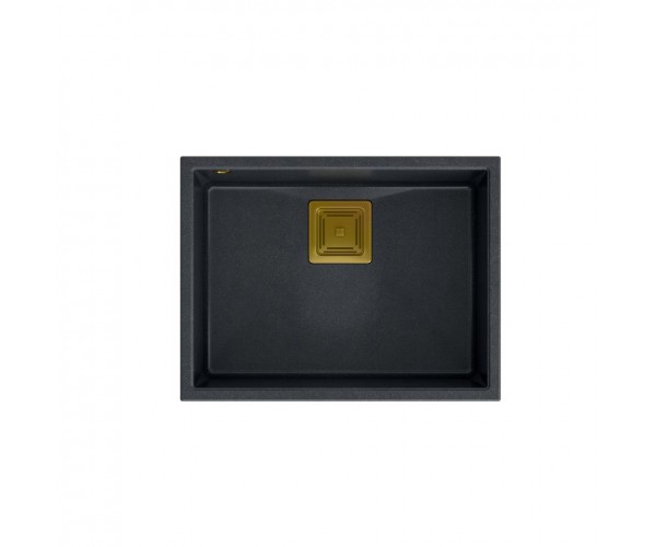 DAVID 50 GraniteQ black diamond/elementy złote 