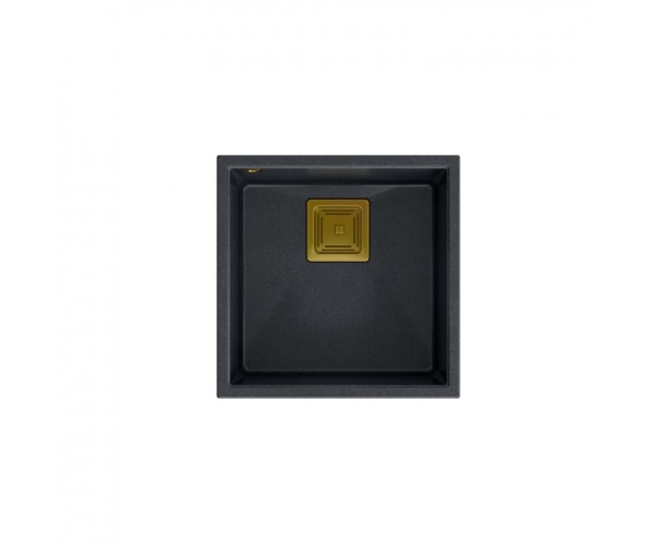 DAVID 40 GraniteQ black diamond/elementy złote 