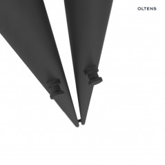 Oltens Stang grzejnik łazienkowy 180x9,5 cm czarny mat 55010300