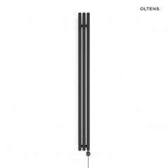 Oltens Stang (e) grzejnik łazienkowy 180x15 cm elektryczny czarny mat 55111300