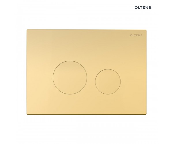 Oltens Lule przycisk spłukujący do WC złoty połysk 57102800