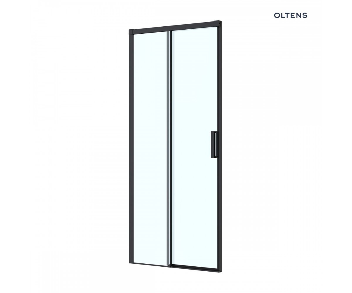 Oltens Breda drzwi prysznicowe 100 cm czarny mat/szkło przezroczyste 21213300