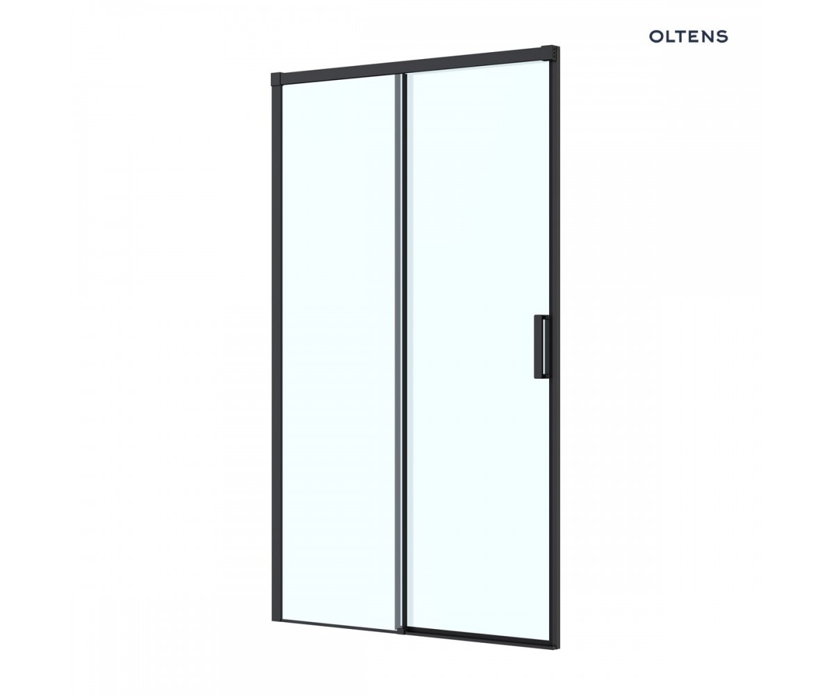 Oltens Breda drzwi prysznicowe 120 cm czarny mat/szkło przezroczyste 21212300