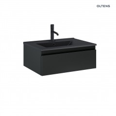 Zestaw Oltens Vernal umywalka z szafką 60 cm czarny mat 68005300