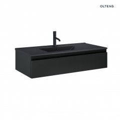 Zestaw Oltens Vernal umywalka z szafką 100 cm czarny mat 68009300